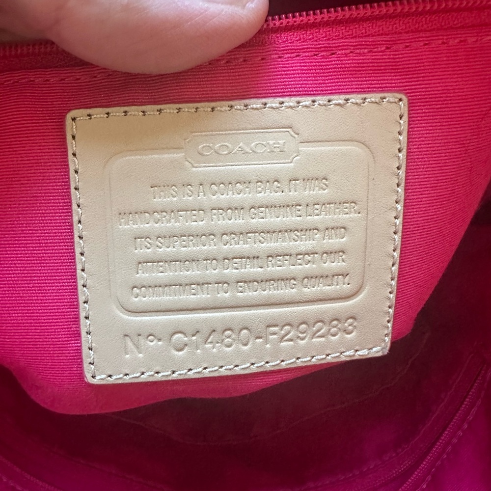 Coach Women's Peyton Tote Bag Pink Ombre Bag C1480-F29283 - Picture 5 of 9